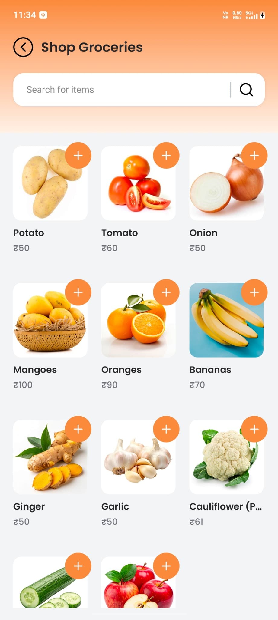 Just Orders grocery catalogue